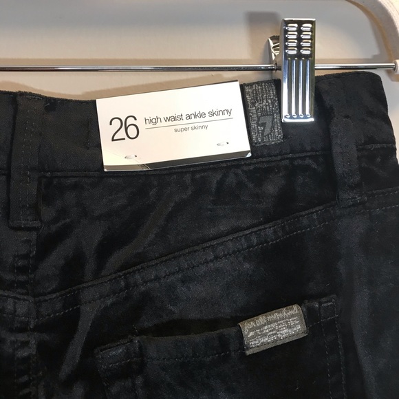 7 FAM High Rise Super Skinny Velvet Jeans size 26 - Picture 9 of 12
